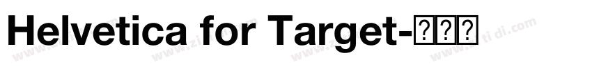 Helvetica for Target字体转换